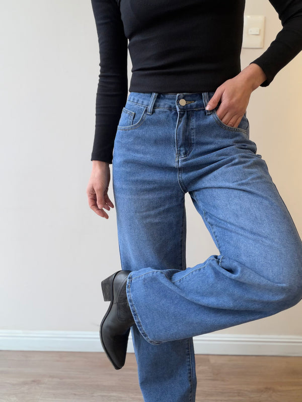 Jeans Mom Fit Classic Blue