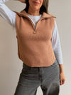 Chaleco medio cierre abertura