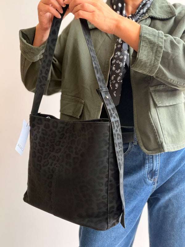 Bolso print negro