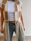 Chaleco Flecos Boho