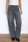 Jeans Mom fit gris