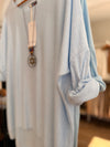 Tejido fino oversize con collar