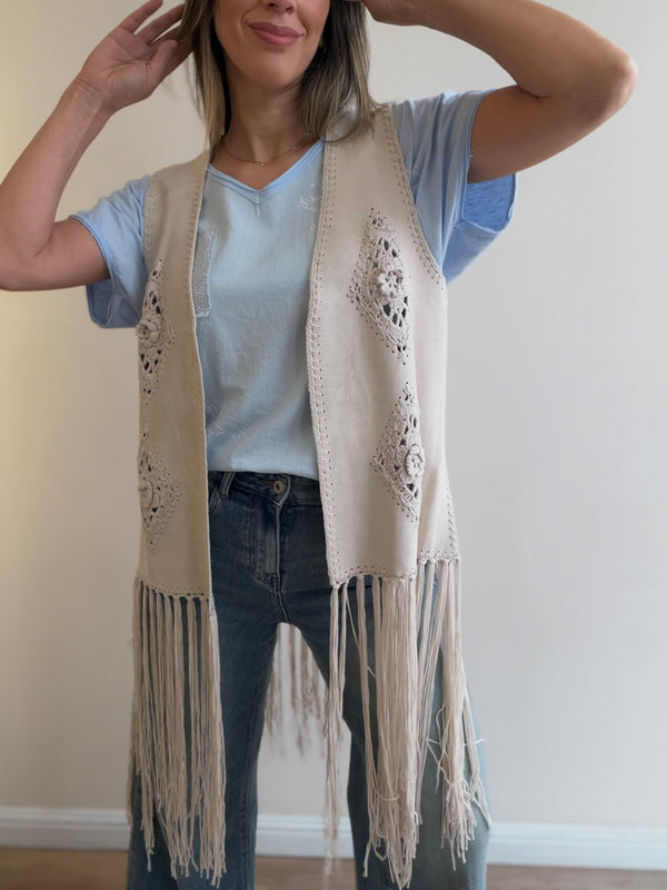 Chaleco Bohemio Crochet