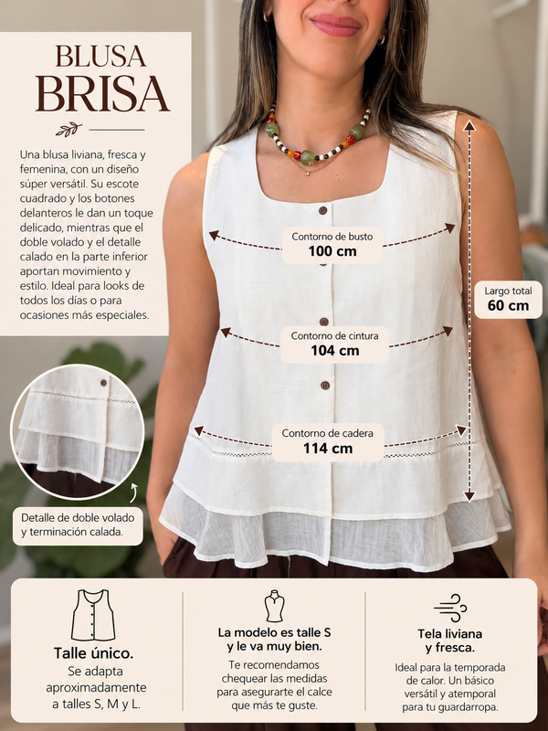 Blusa Brisa volado