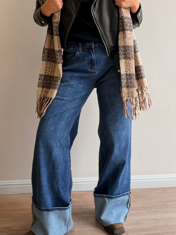 Jeans Wide leg azul
