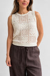 Musculosa tejida calada