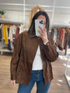 Chaqueta símil gamuza