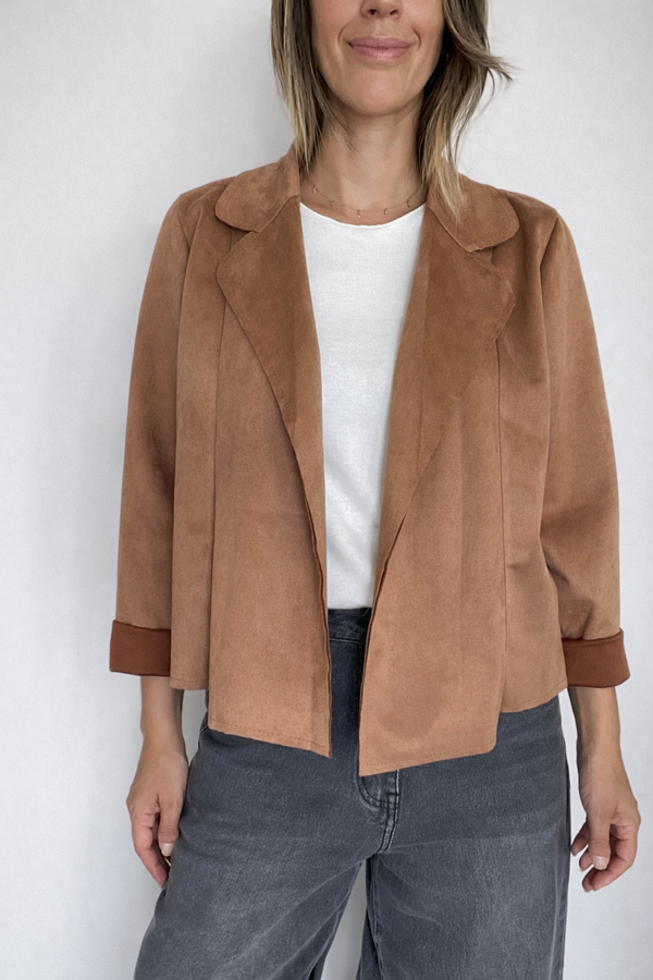 Chaqueta efecto ante