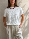 Remera Flor Lineal