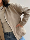 Campera Gabardina contraste