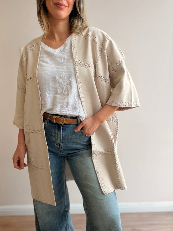 Kimono Efecto Gamuza