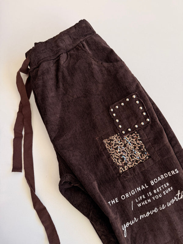 Pantalón con brillo