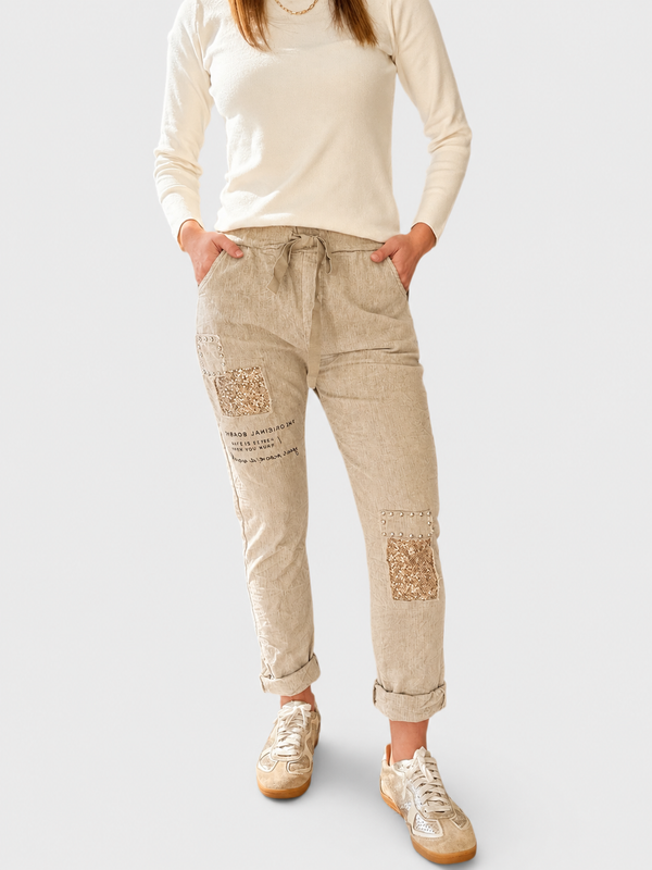 Pantalón con brillo