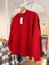 Sweater rojo clásico