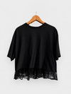 Remera volado encaje