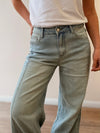 Jeans Palazzo dobladillo rayas