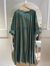 Vestido pana flor oversize