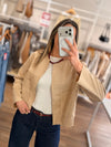Chaqueta fina efecto ante