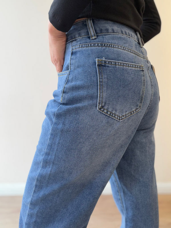 Jeans Mom Fit Classic Blue
