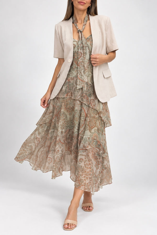 Conjunto vestido y chaqueta