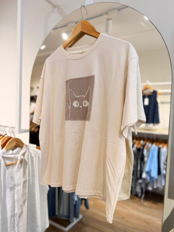 Remerón oversize estampa Gato