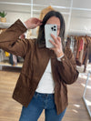 Chaqueta símil gamuza
