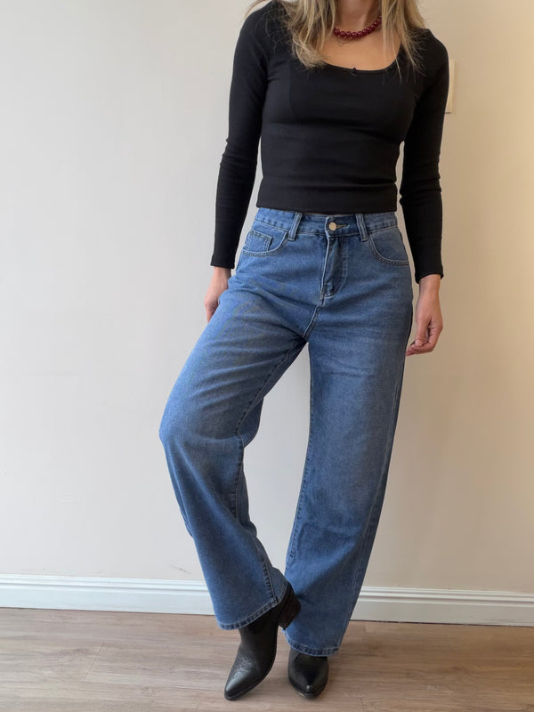 Jeans Mom Fit Classic Blue