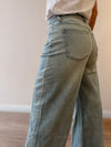 Jeans Palazzo dobladillo rayas