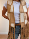 Chaleco Flecos Boho