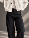 Jeans Barrel negro azulado