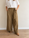 Pantalón palazzo con lazo