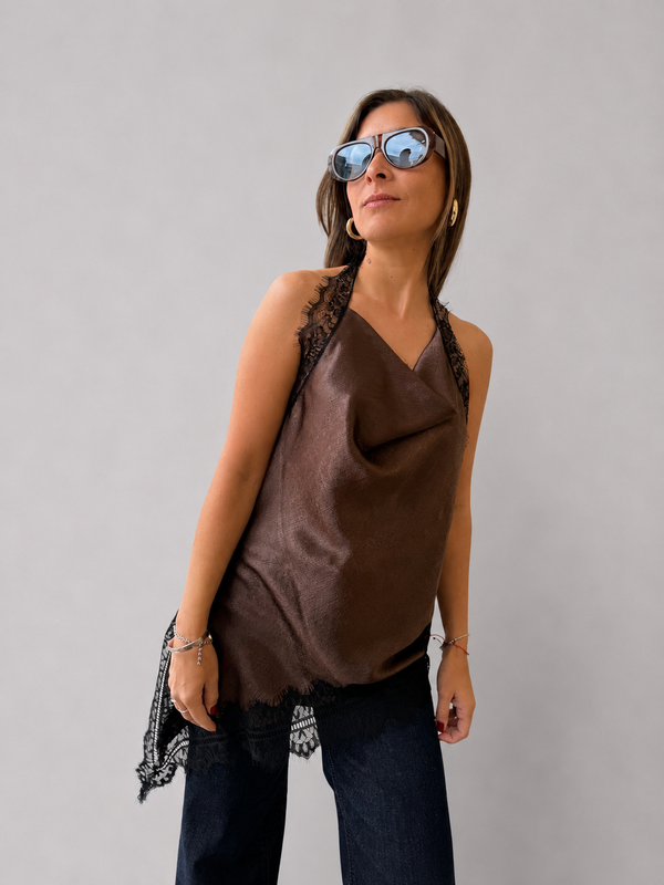Blusa/Vestido Lencero Encaje