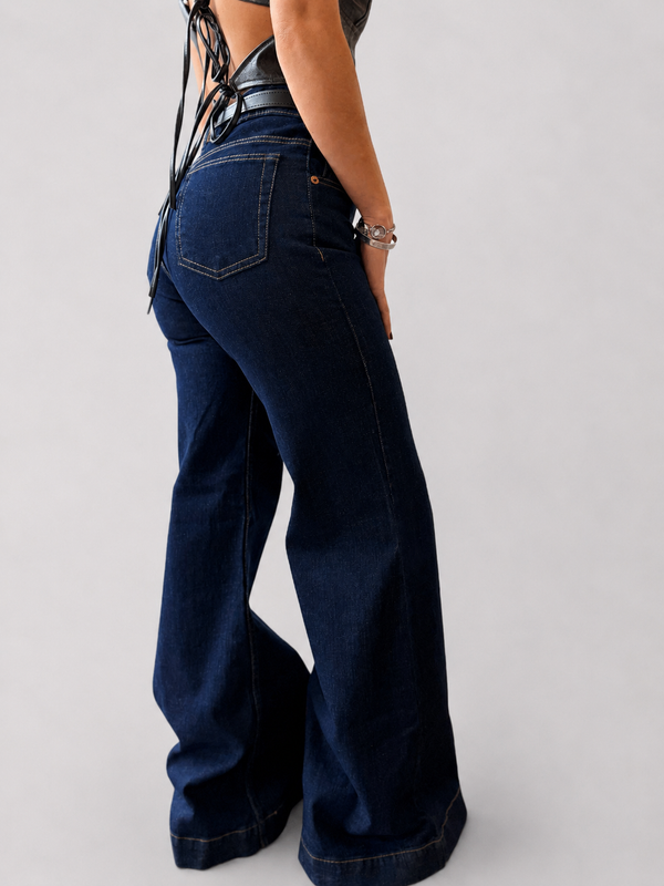Jean wide leg azul