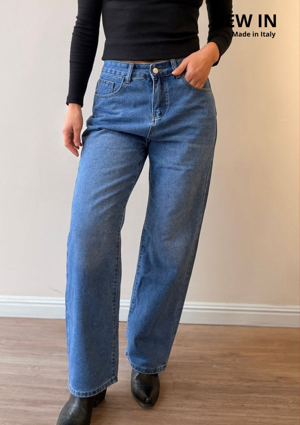 Jeans Mom Fit Classic Blue