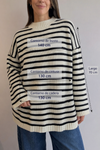 Sweater a rayas largo