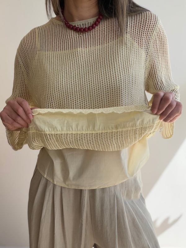 Tejido calado con musculosa
