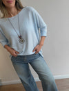 Tejido fino oversize con collar