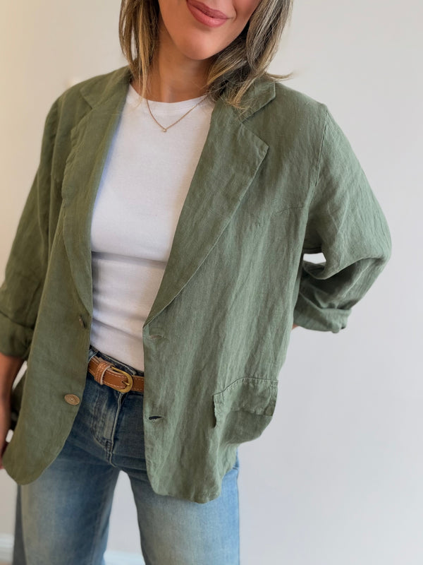 Blazer lino clásico