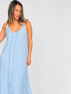 Vestido Lino Flecos