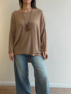 Tejido fino oversize con collar