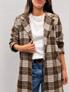 Chaqueta larga a cuadros