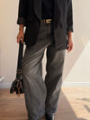 Jeans Mom fit gris