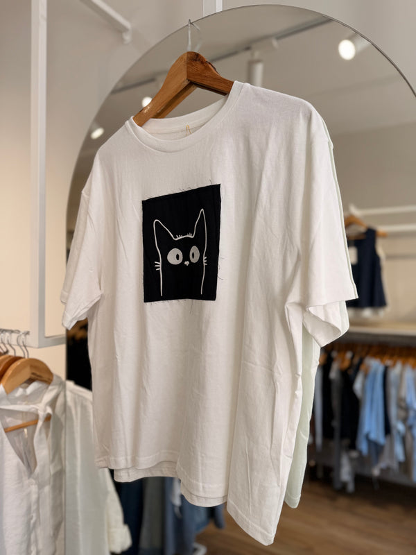 Remerón oversize estampa Gato