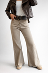 Jeans wide leg beige