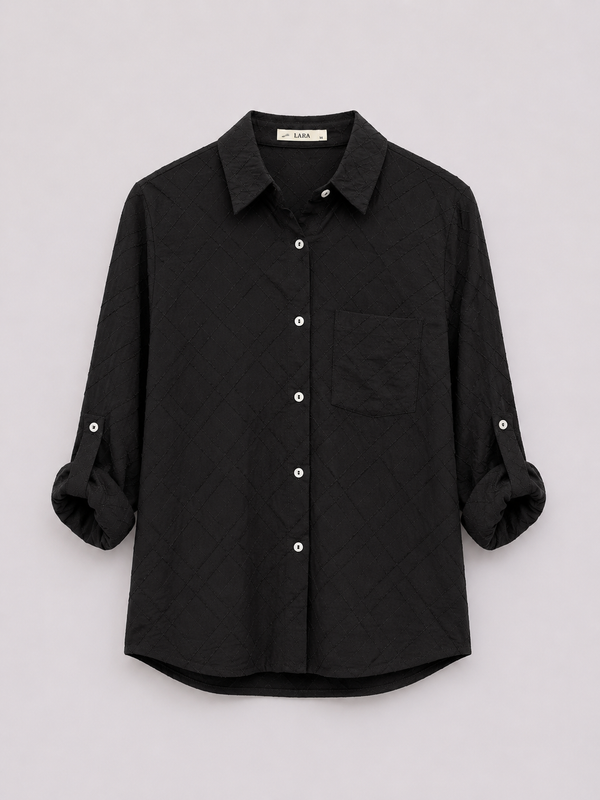 Camisa algodón texturado