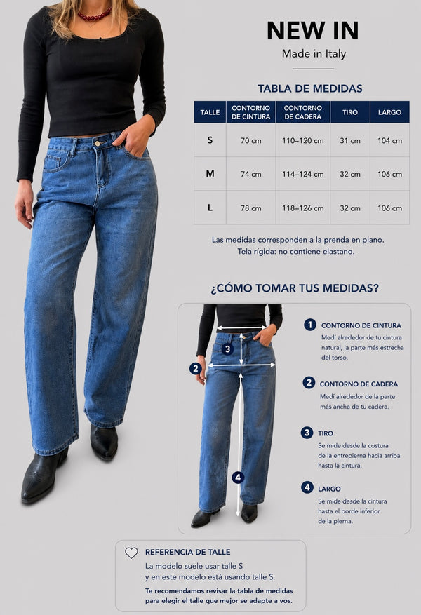 Jeans Mom Fit Classic Blue
