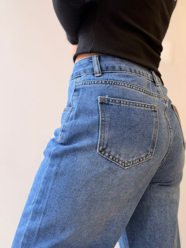 Jeans Mom Fit Classic Blue