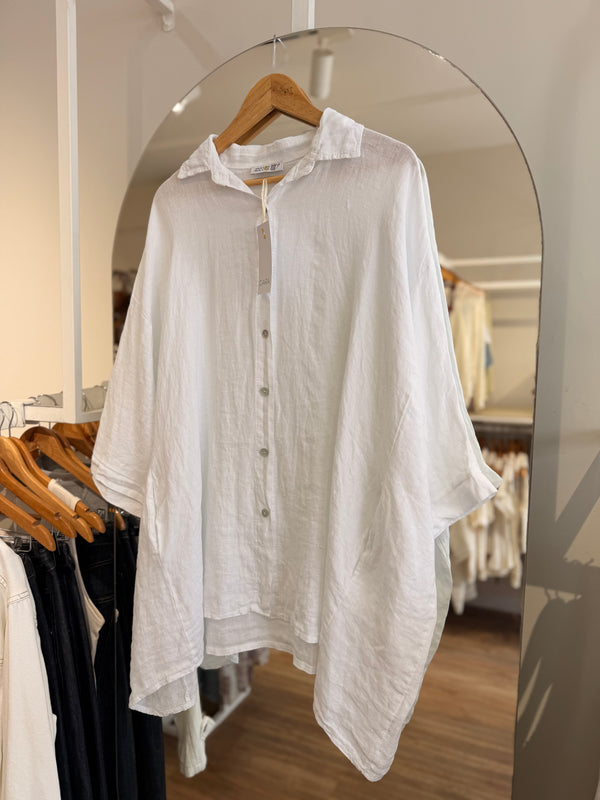 Maxi camisa lino oversize