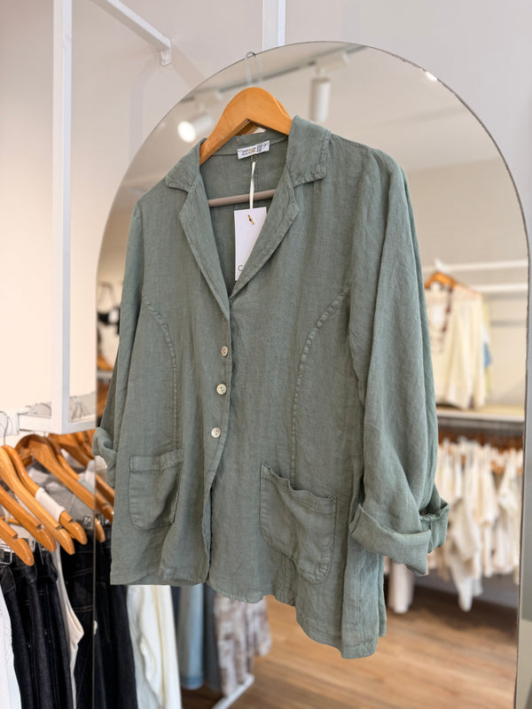 Blazer lino botones
