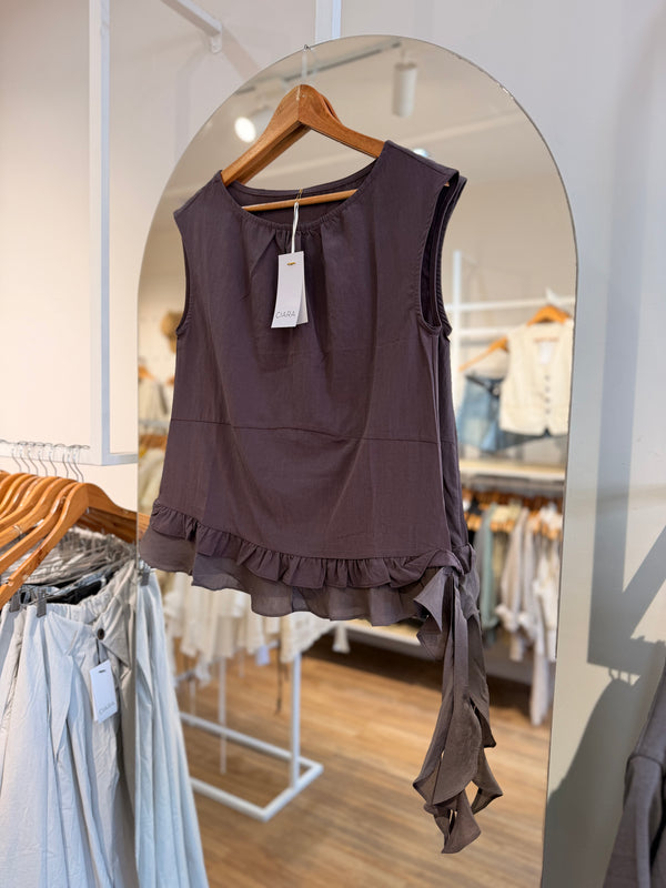 Blusa volado lateral